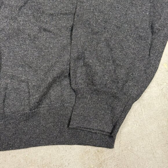 NWT Sebastian Cooper Cotton Cashmere Knit Sweater V-Neck Grey Lightweight XL - Picture 3 of 7